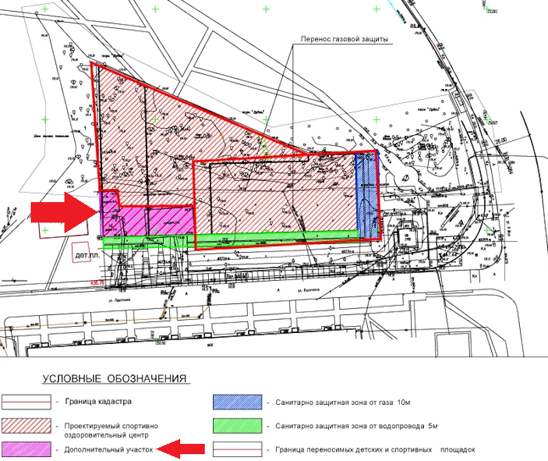Дополнительный участок. Санитарно-защитная зона водопровода. План парка Дубки Химки. Санитарно защитная зона ГПЗУ. Парк Дубки Апрелевка проект.